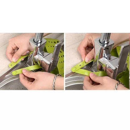 Adjustable Kitchen Bathroom Water Drainage Plastic Basket / Bag with Faucet Sink Caddy - infinityexculsivestore.com