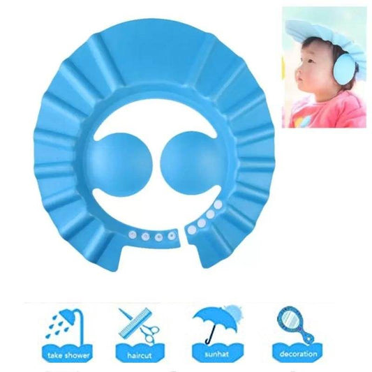 Adjustable Safe Soft Baby Shower cap - infinityexculsivestore.com