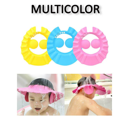Adjustable Safe Soft Bathing Baby Shower Cap - infinityexculsivestore.com