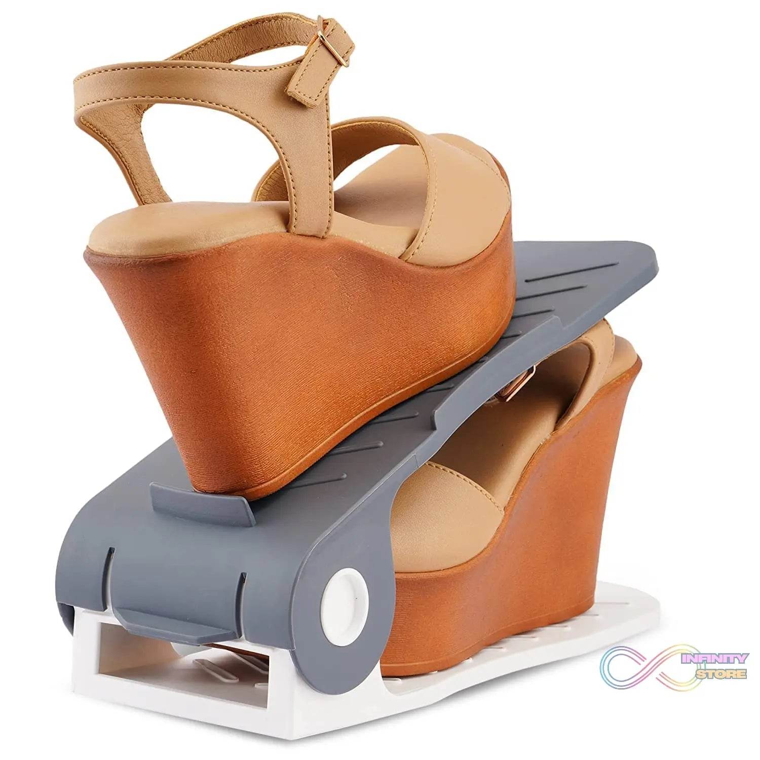 Adjustable Shoe Organizer (1 Pc): Space-Saving Storage - infinityexculsivestore.com