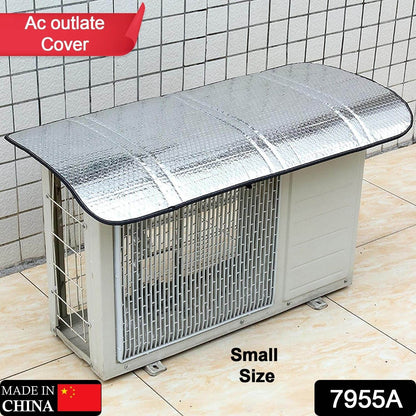 Air Conditioner Outdoor Unit Cover, Outdoor Unit Protective Cover, Aluminum Foil Material, Sun, Rain, Snow, Wind, Dust, Protects Outdoor Units Cover (Small) - infinityexculsivestore.com