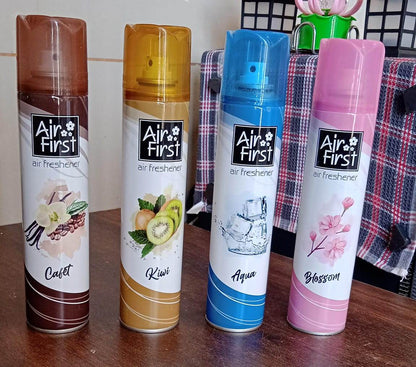 Air Freshener  | Used In Office, Home, Hotels, Banquets, Carpet Etc, Room Spray Air Freshener, Mix Fragrance Lemon, Kiwi, Blossom, Aqua, Cafet (300 Ml Approx / 1 Pc) - infinityexculsivestore.com