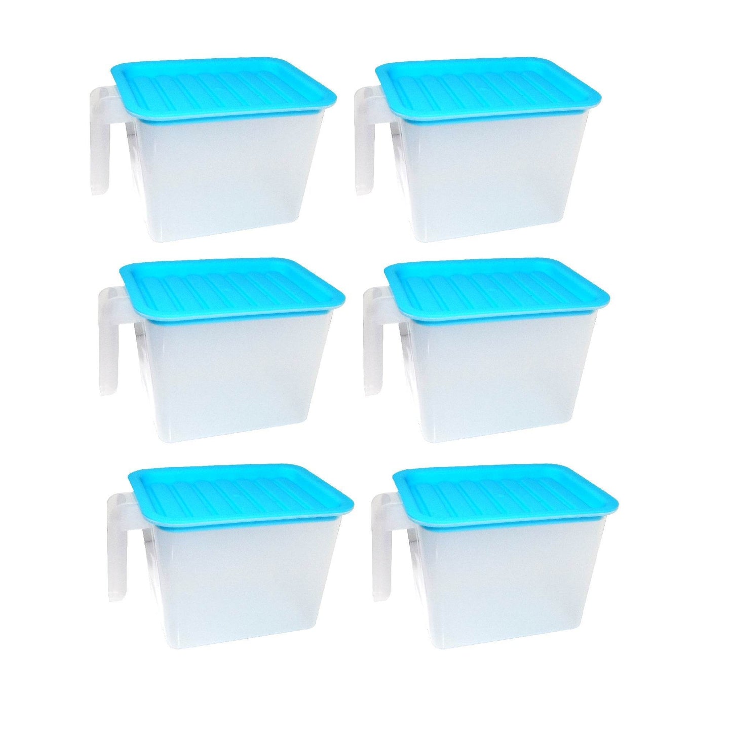 Air Tight Unbreakable Big Size 1100 ml Square Shape Kitchen Storage Container (Set of 6) - infinityexculsivestore.com