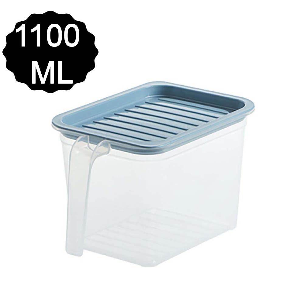 Air Tight Unbreakable Big Size 1100 ml Square Shape Kitchen Storage Container (Set of 6) - infinityexculsivestore.com