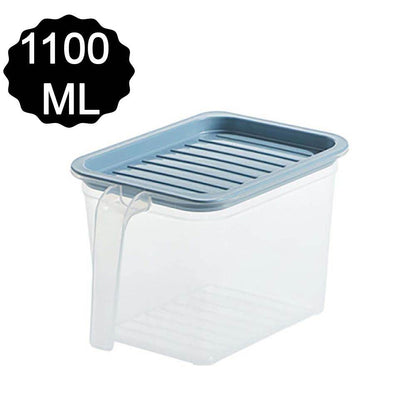 Air Tight Unbreakable Big Size 1100 ml Square Shape Kitchen Storage Container (Set of 6) - infinityexculsivestore.com