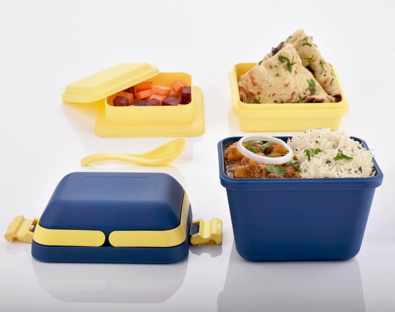 Airtight Lunch Box with Handle & Push Lock - infinityexculsivestore.com
