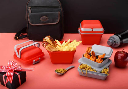 Airtight Lunch Box with Handle & Push Lock - infinityexculsivestore.com