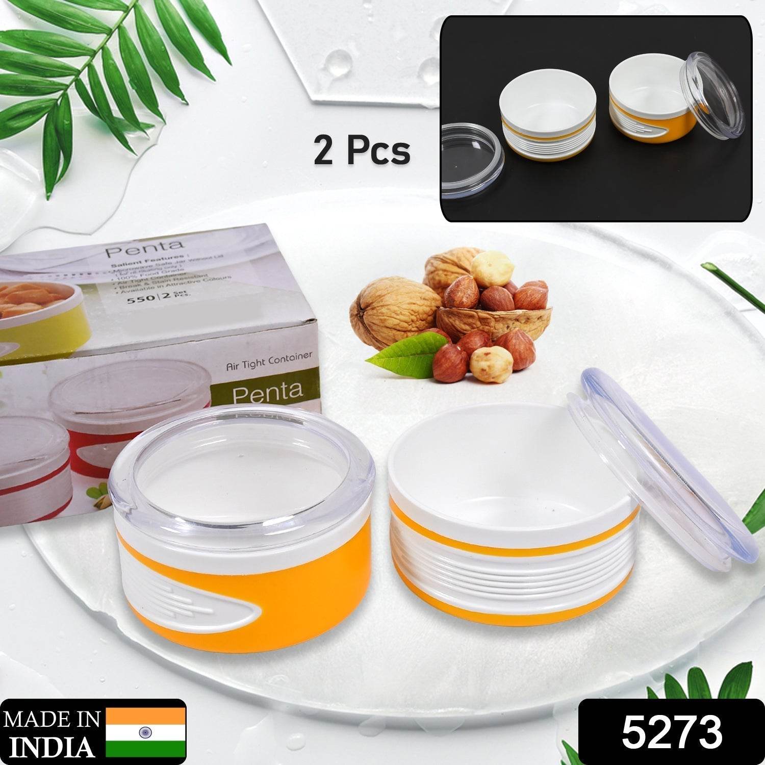 Airtight Plastic Storage Container Set (2 pieces, 550ml) - infinityexculsivestore.com