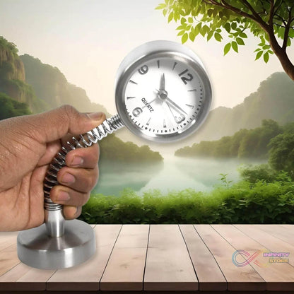 Alarm Clock on a Spring Extra Large, Silver Dial (1 Pc) - infinityexculsivestore.com