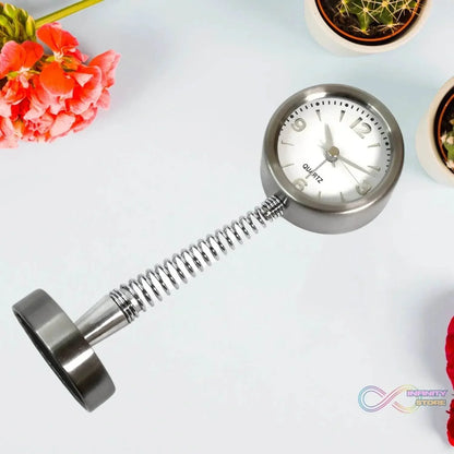 Alarm Clock on a Spring Extra Large, Silver Dial (1 Pc) - infinityexculsivestore.com