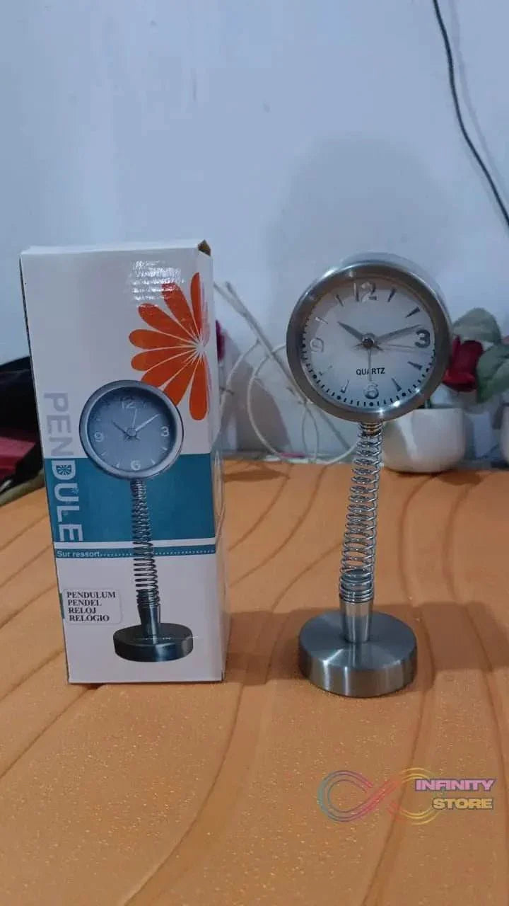 Alarm Clock on a Spring Extra Large, Silver Dial (1 Pc) - infinityexculsivestore.com