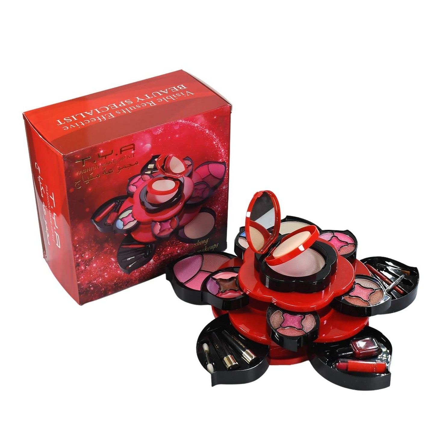 All in One Makeup Kit for Teens Flower Palette for Girls 3 Tier Cosplay - infinityexculsivestore.com