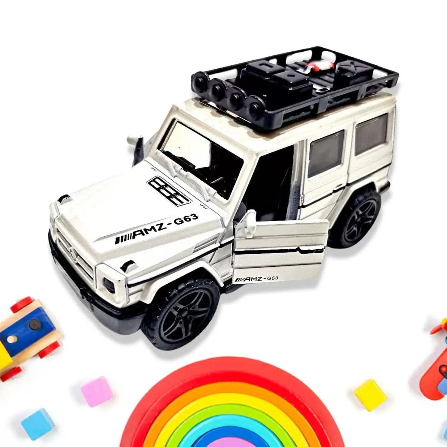 Alloy Metal Pull Back Die-cast Car, Jeep Model Car Off Road Die cast Metal Pullback Toy car with Doors Open Boys Gifts Toys for Kids Age 3+ Years (Pack of 1) - infinityexculsivestore.com