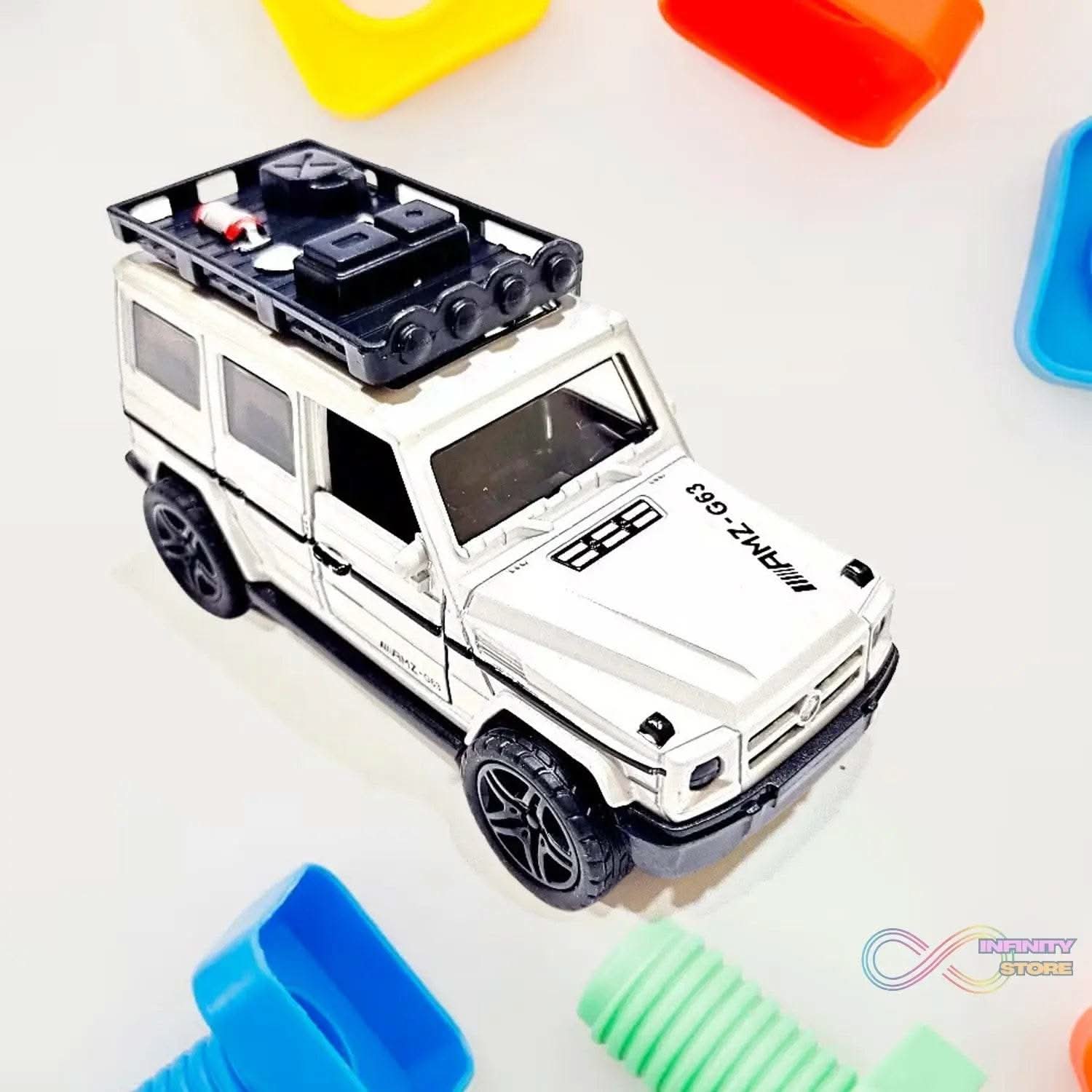 Alloy Metal Pull Back Die-cast Car, Jeep Model Car Off Road Die cast Metal Pullback Toy car with Doors Open Boys Gifts Toys for Kids Age 3+ Years (Pack of 1) - infinityexculsivestore.com