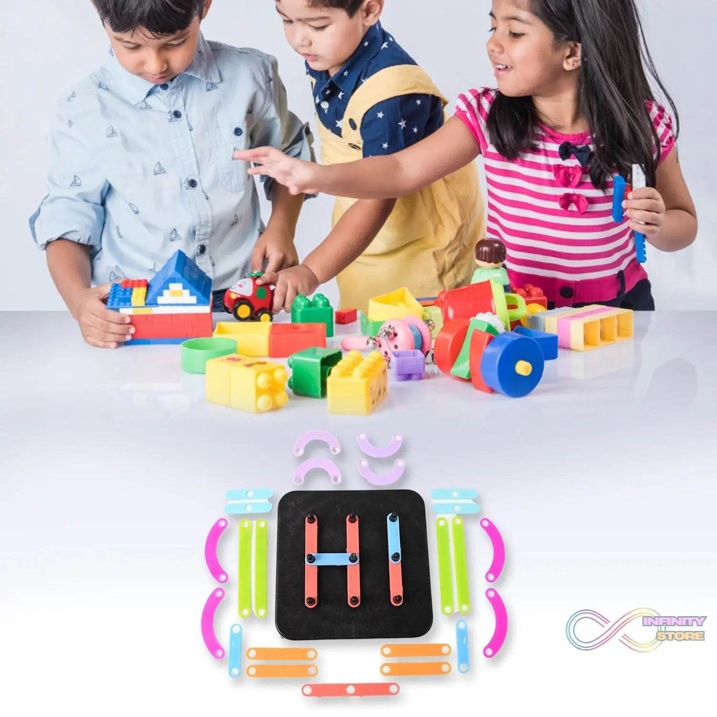 Alpha Numeric Puzzle - Alphabet Construction Puzzle - infinityexculsivestore.com