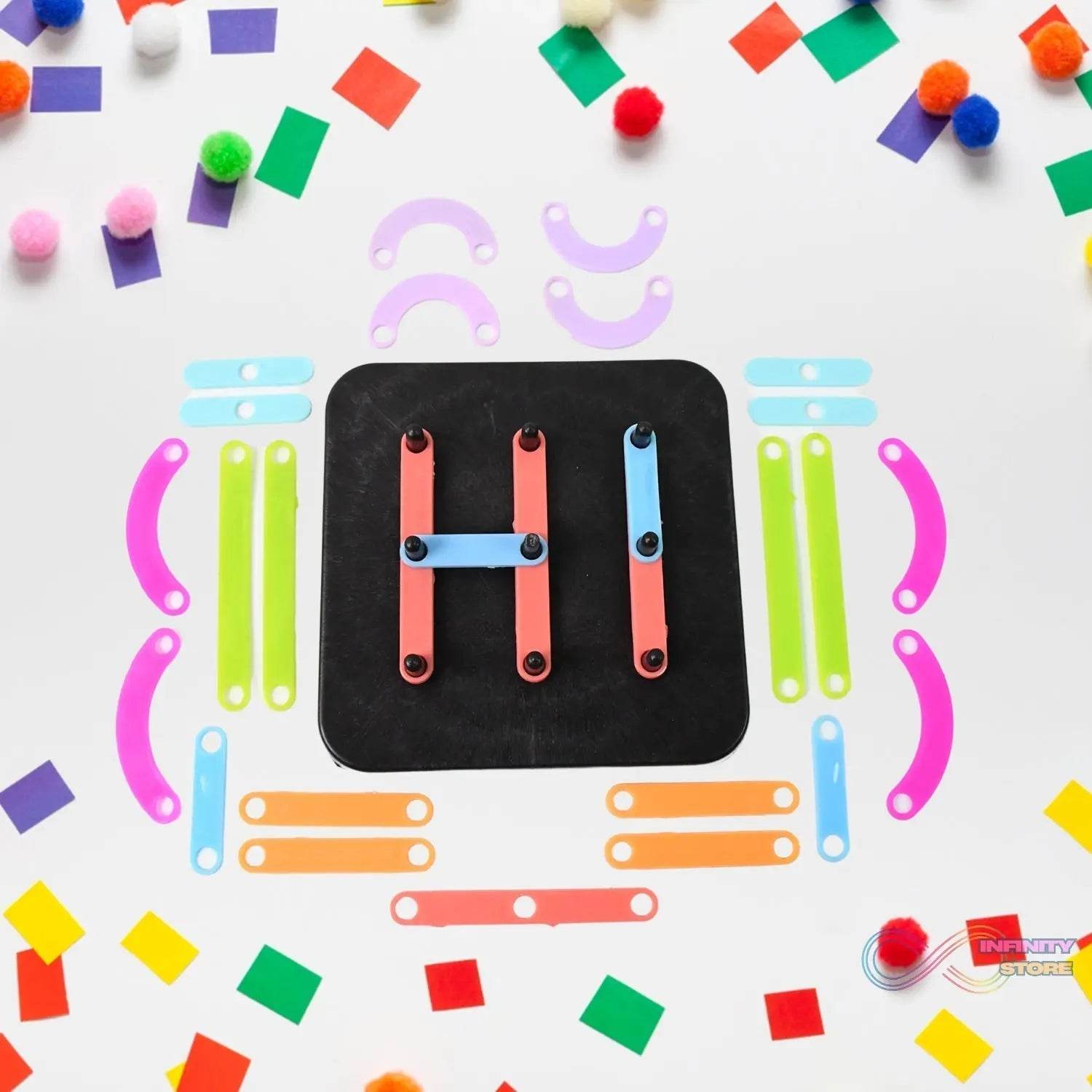 Alpha Numeric Puzzle - Alphabet Construction Puzzle - infinityexculsivestore.com