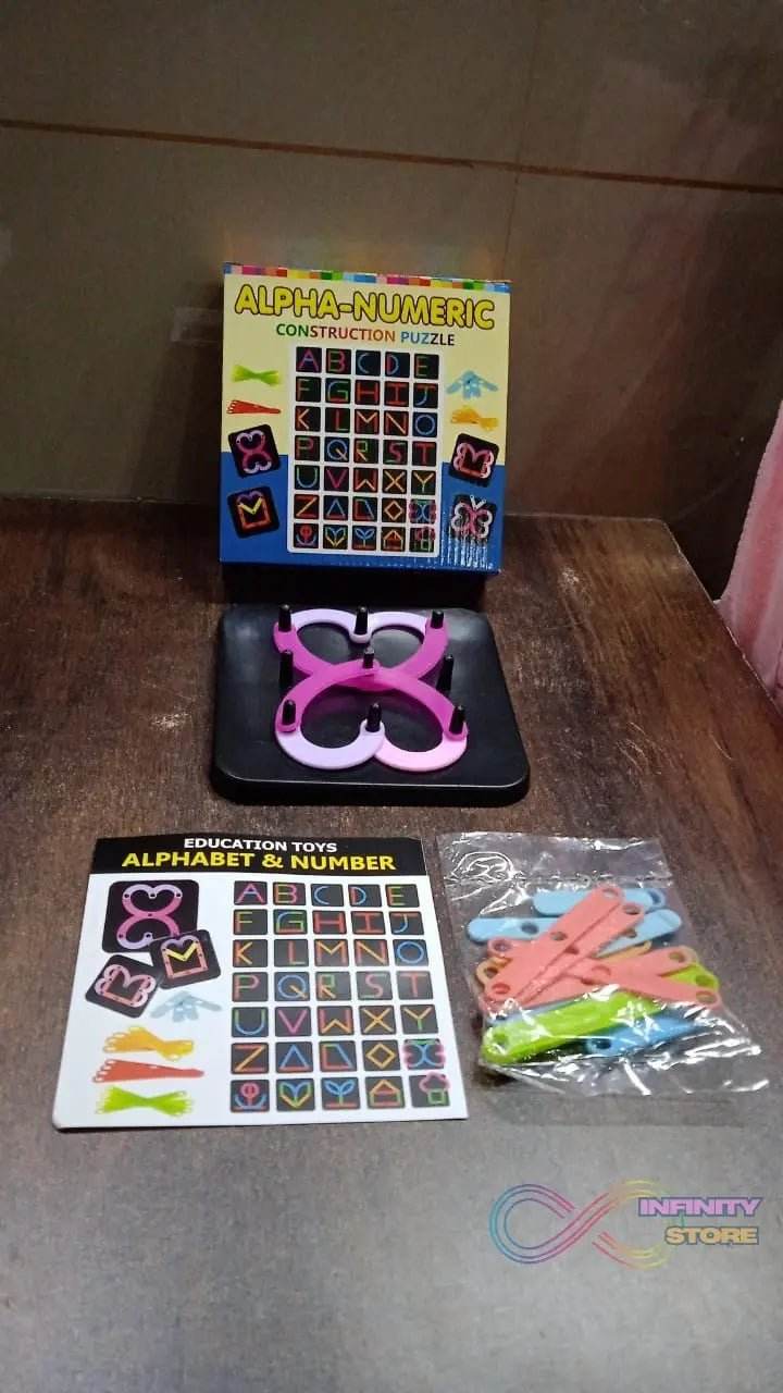 Alpha Numeric Puzzle - Alphabet Construction Puzzle - infinityexculsivestore.com