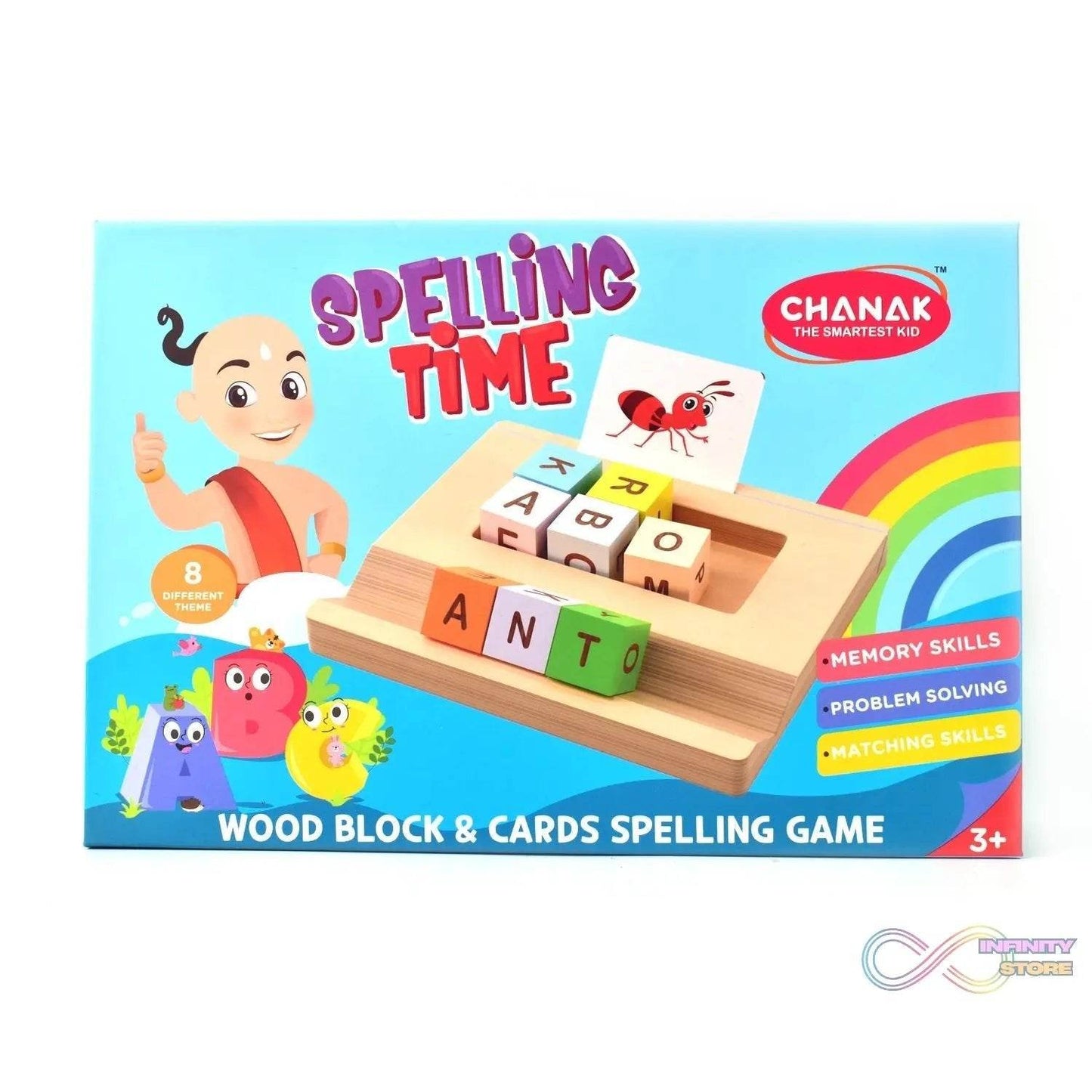 Alphabet Puzzle Spelling & Reading Words (26 Flash Cards & 8 WoodenBlock) - infinityexculsivestore.com