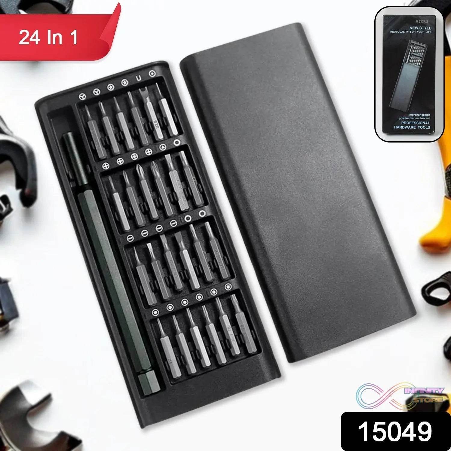 Aluminium 24 in 1 Precision Screwdriver Set, Screwdriver Tool Set (24 Pcs Set) - infinityexculsivestore.com