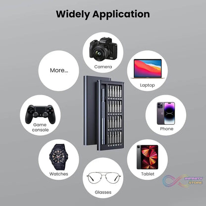 Aluminium 24 in 1 Precision Screwdriver Set, Screwdriver Tool Set (24 Pcs Set) - infinityexculsivestore.com