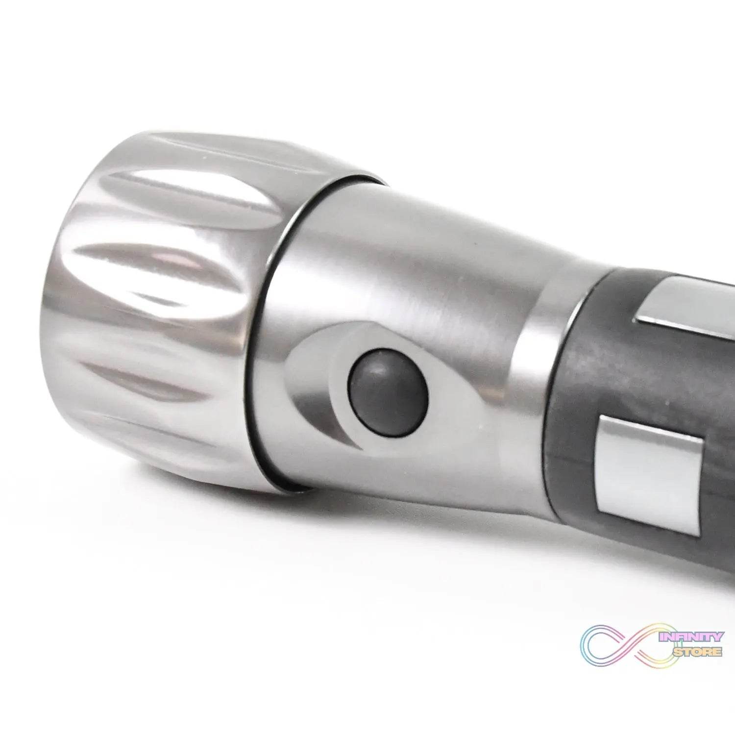 Aluminium Led/Xenon rubber grip Handtourch (3*1.5V AAA batteries / Not Included) - infinityexculsivestore.com