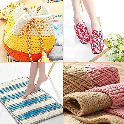 Aluminium Multicolor Knitting Needles, Crochet Kit (12 Pcs Set) - infinityexculsivestore.com