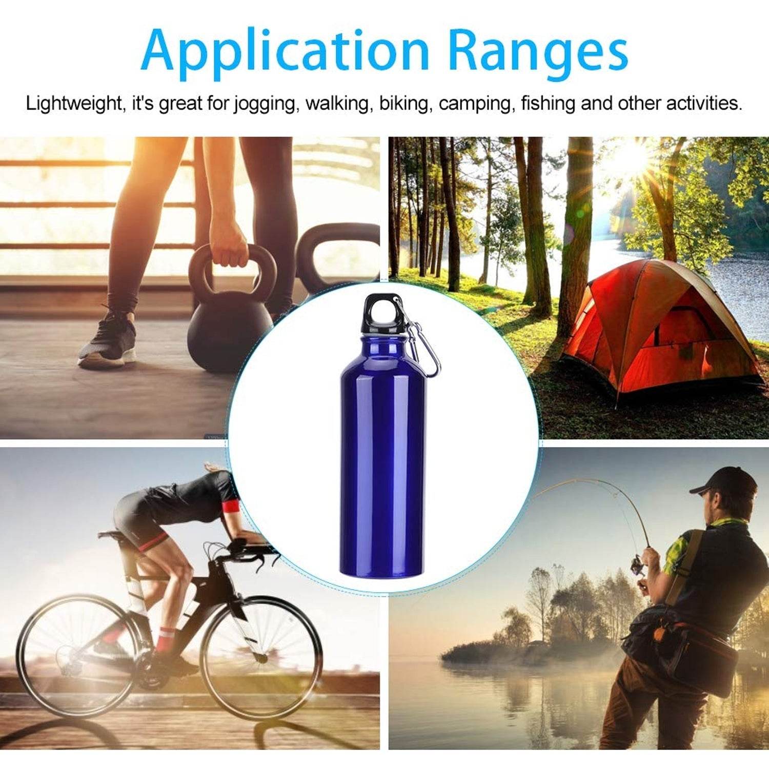 Aluminium Sports Water Bottle, 1 Pc (Capacity 300 ML Approx) - infinityexculsivestore.com