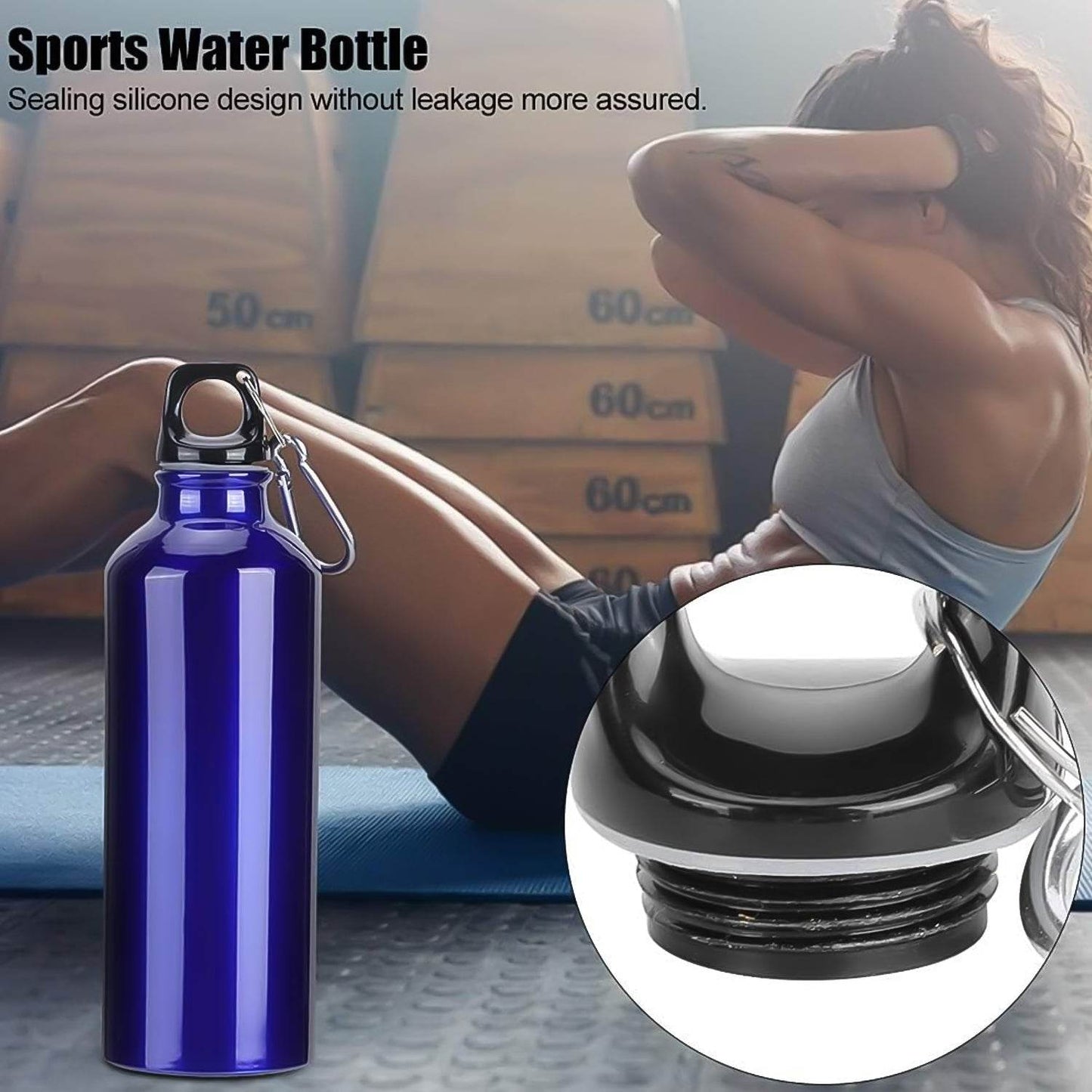 Aluminium Sports Water Bottle, 1 Pc (Capacity 500 ML Approx) - infinityexculsivestore.com
