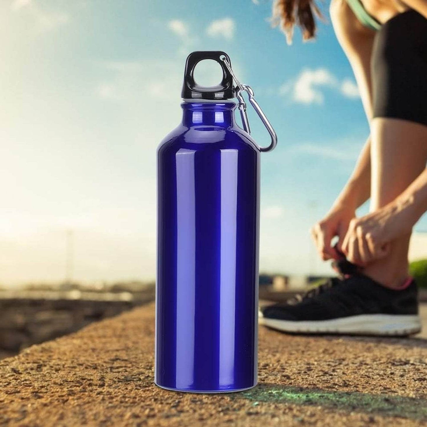 Aluminium Sports Water Bottle, 1 Pc (Capacity 500 ML Approx) - infinityexculsivestore.com