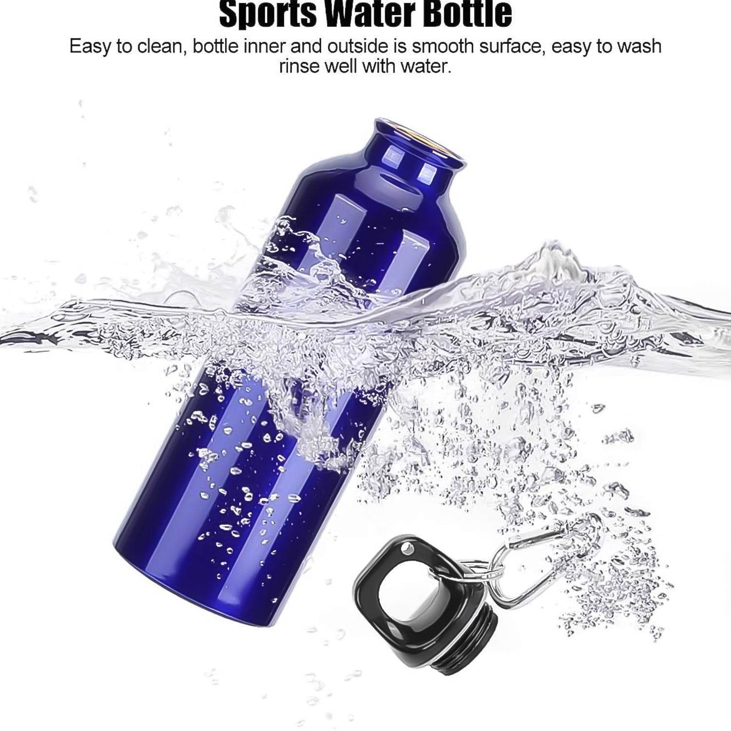 Aluminium Sports Water Bottle, 1 Pc (Capacity 500 ML Approx) - infinityexculsivestore.com