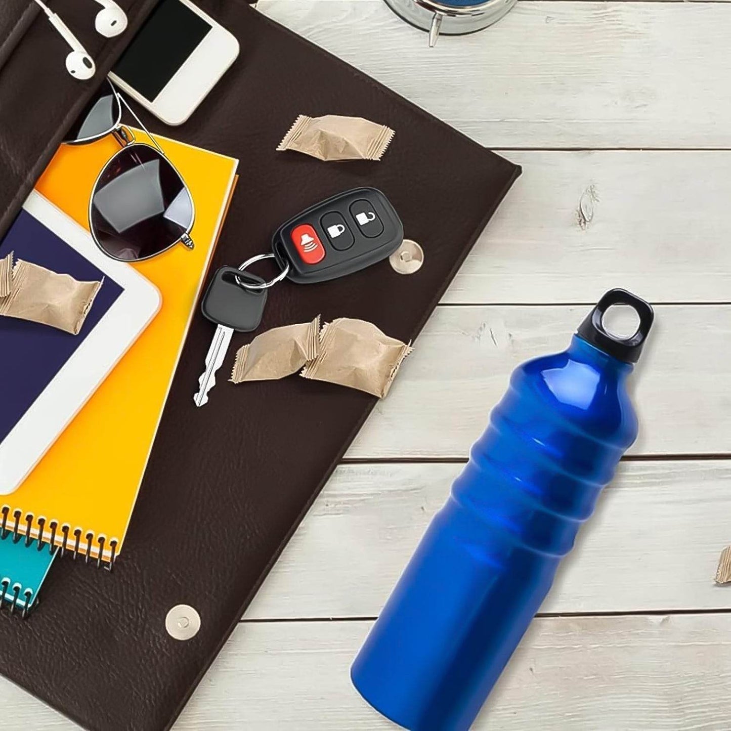 Aluminium Sports Water Bottle, 1 Pc (Capacity 500 ML Approx) - infinityexculsivestore.com