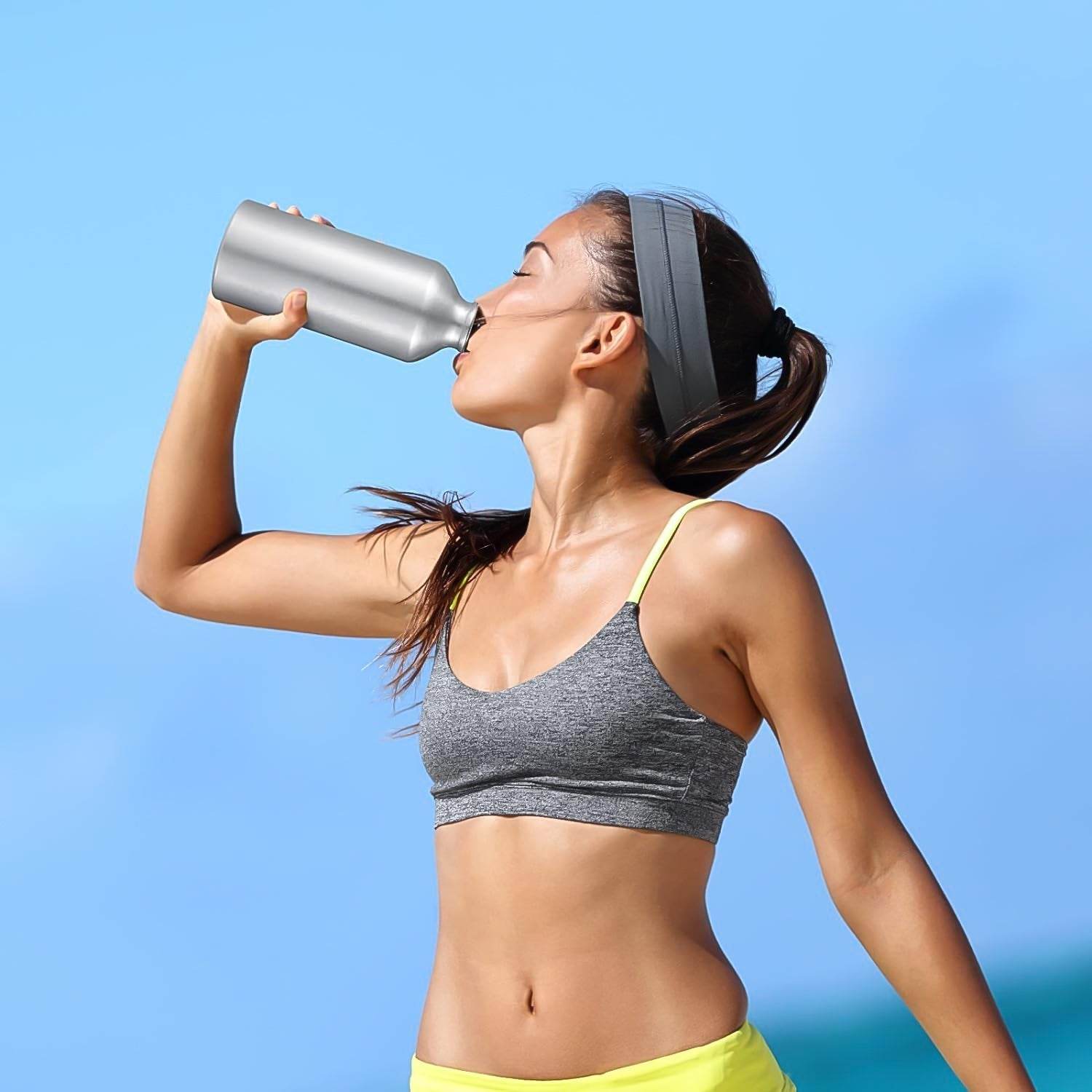 Aluminium Sports Water Bottle, 1 Pc (Capacity 750 ML Approx) - infinityexculsivestore.com