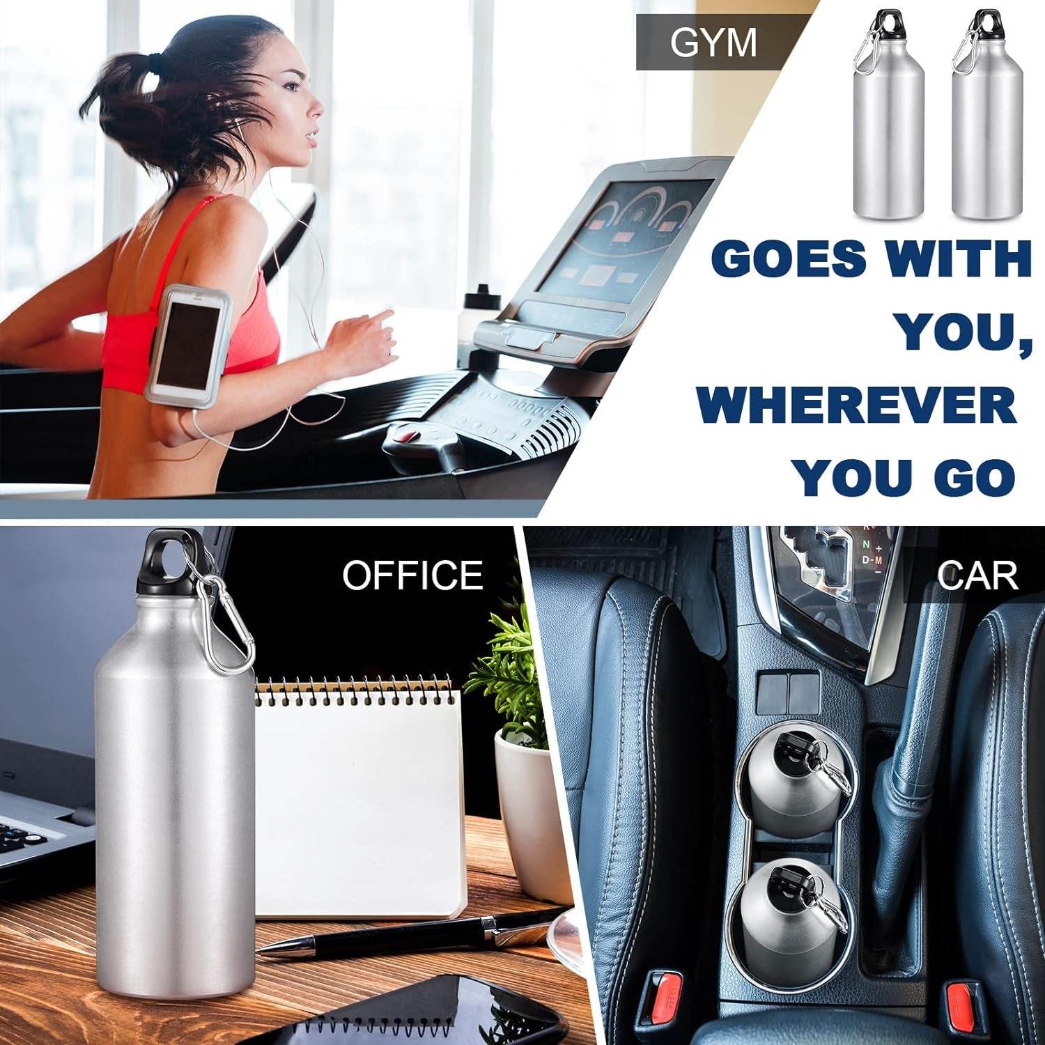 Aluminium Sports Water Bottle, 1 Pc (Capacity 750 ML Approx) - infinityexculsivestore.com