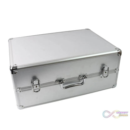 Aluminium & Wooden Multipurpose Portable Suitcase Travel Tool Box With 2 Keys For Lock (45×29×20 Cm / 1 Pc) - infinityexculsivestore.com