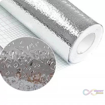 Aluminium foil for Kitchen and Aluminium Foil Paper Sticker Roll for Kitchen Wall, Drawers. (60cmx2Meter) - infinityexculsivestore.com