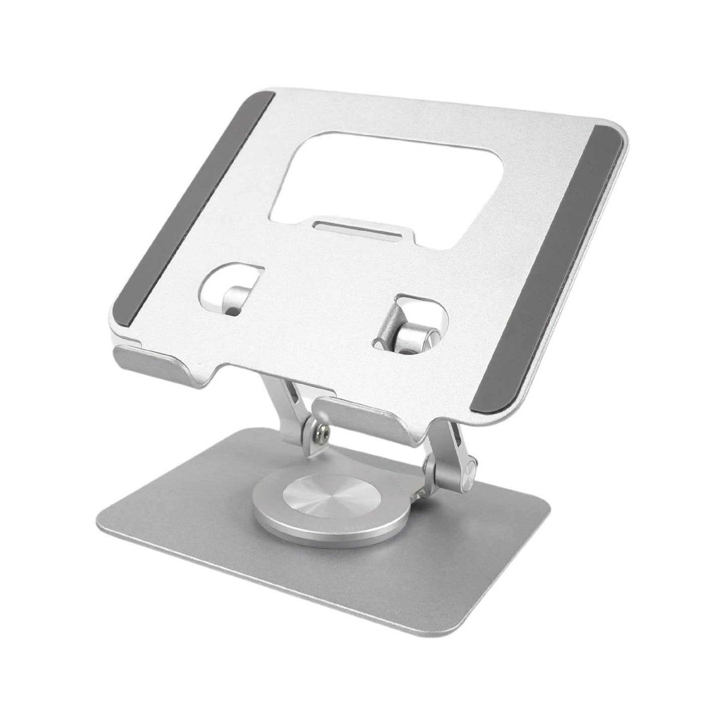 Aluminum Alloy 360°Rotating Bracket, Adjustable Tablet Stand, Portable Foldable Ergonomic Tablet Support - infinityexculsivestore.com