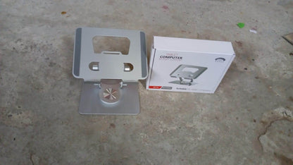 Aluminum Alloy 360°Rotating Bracket, Adjustable Tablet Stand, Portable Foldable Ergonomic Tablet Support - infinityexculsivestore.com