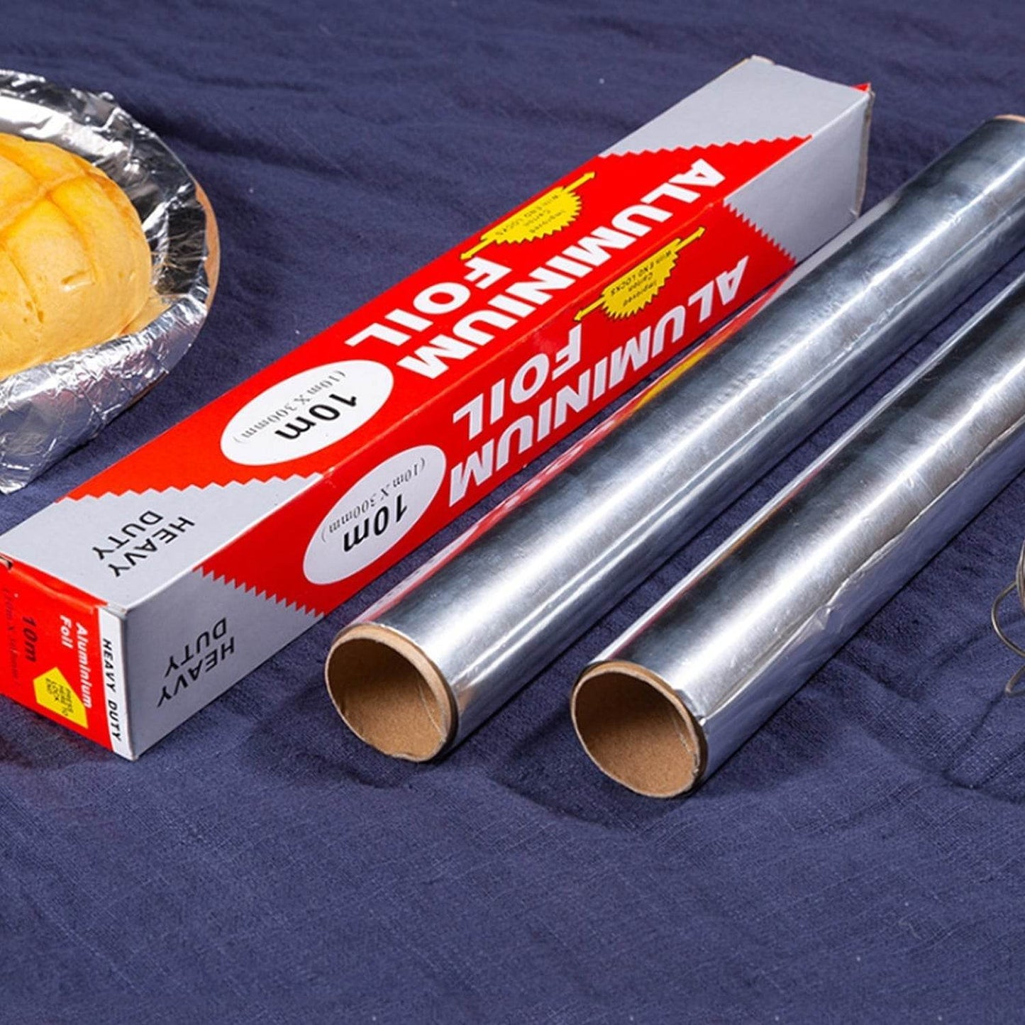 Aluminum Foil Roll Heavy Duty Non Stick Thick Aluminum Foil Sheet Baking Grilling Tool (10mX300mm) - infinityexculsivestore.com