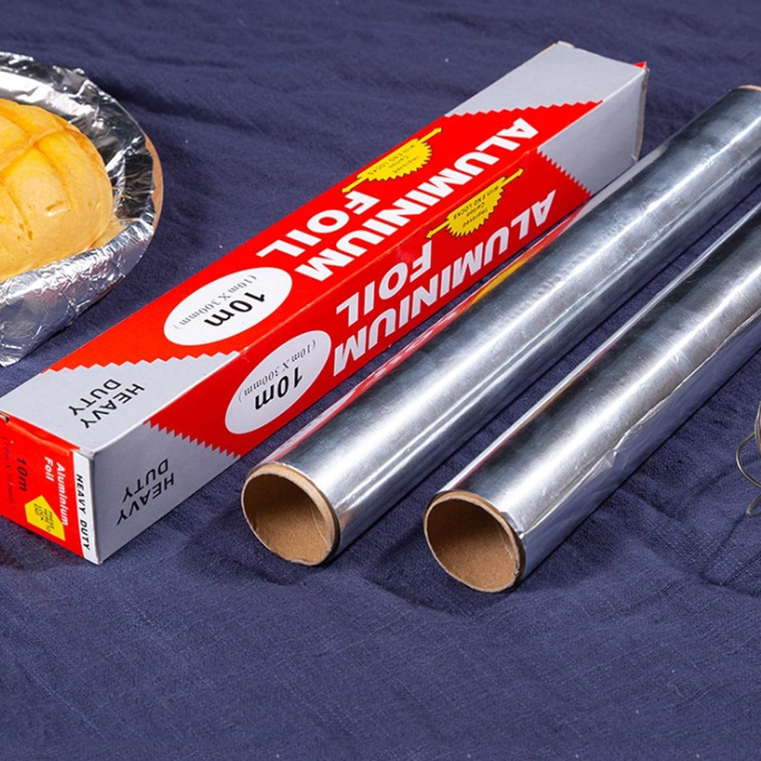 Aluminum Foil Roll Heavy Duty Non Stick Thick Aluminum Foil Sheet Baking Grilling Tool (10mX300mm) - infinityexculsivestore.com