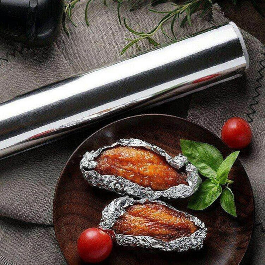 Aluminum Foil Roll Heavy Duty Non Stick Thick Aluminum Foil Sheet Baking Grilling Tool (5mX300mm) - infinityexculsivestore.com