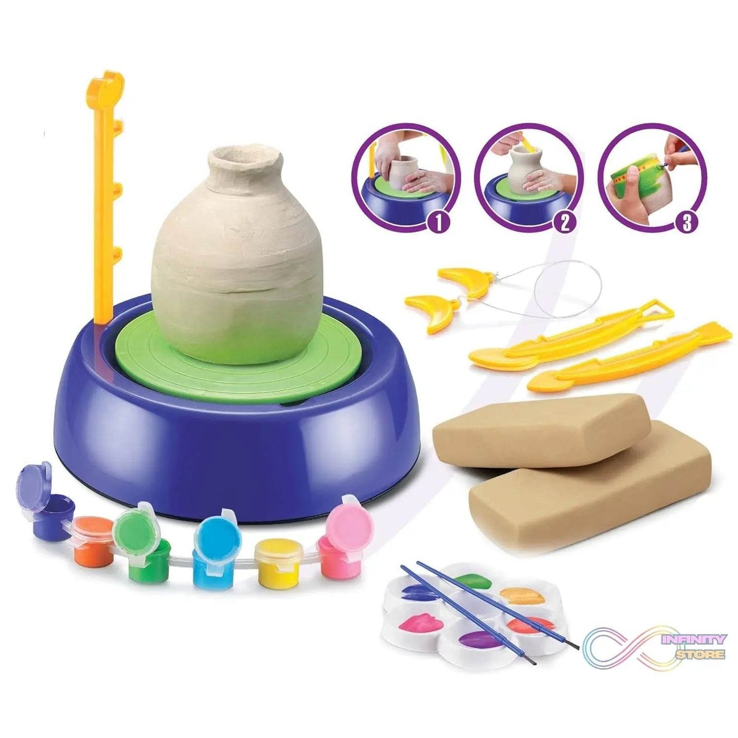 Amazing Educational Pottery Wheel KIT Game Set (1 Set) - infinityexculsivestore.com
