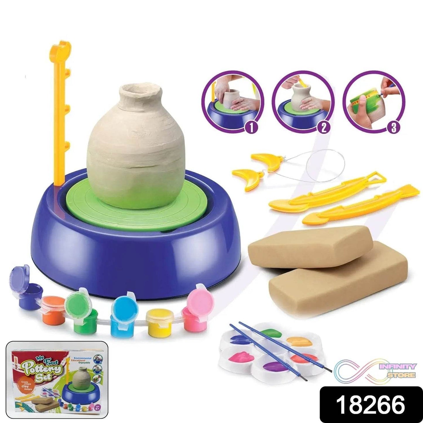 Amazing Educational Pottery Wheel KIT Game Set (1 Set) - infinityexculsivestore.com