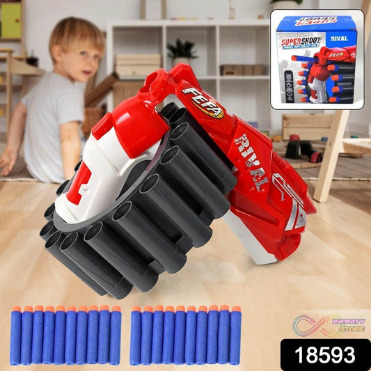 Amazing Toy Gun, Gun for Children, 20 Soft Bullets (1 Set) - infinityexculsivestore.com