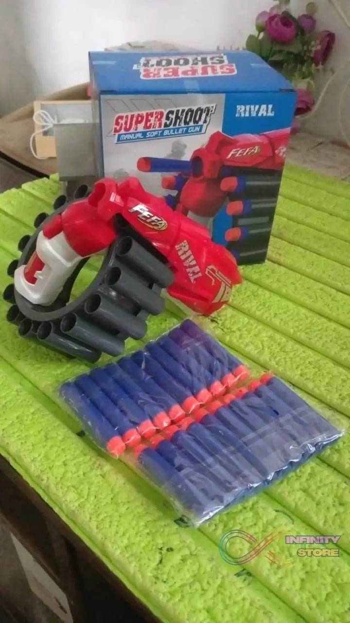 Amazing Toy Gun, Gun for Children, 20 Soft Bullets (1 Set) - infinityexculsivestore.com