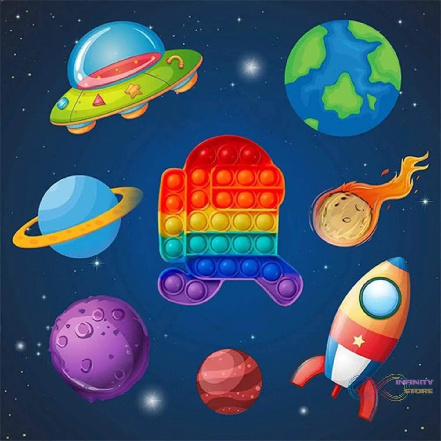 Among US Running Fidget Toy used by kids, children's and even adults for playing and entertaining purposes etc. - infinityexculsivestore.com