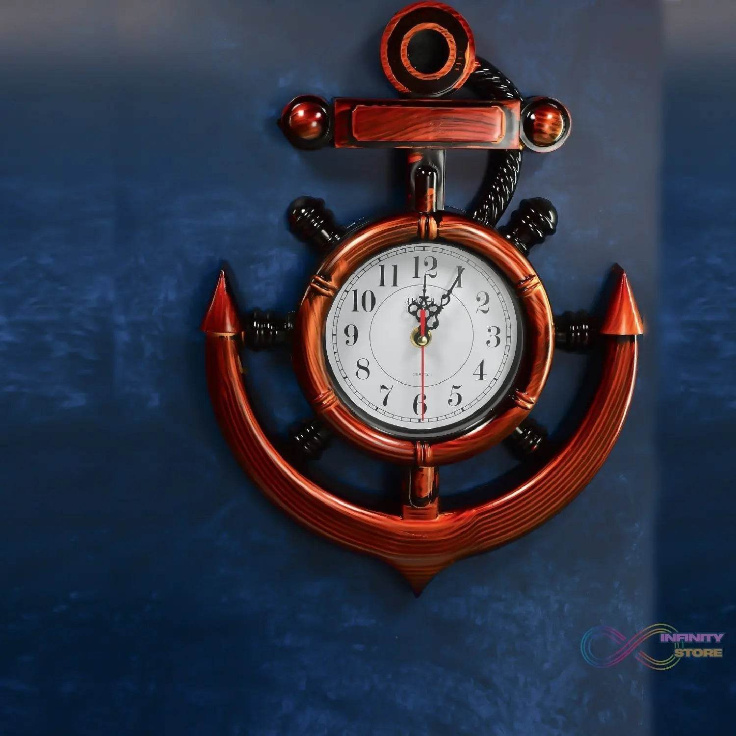 Anchor Wall Clock for Home - infinityexculsivestore.com