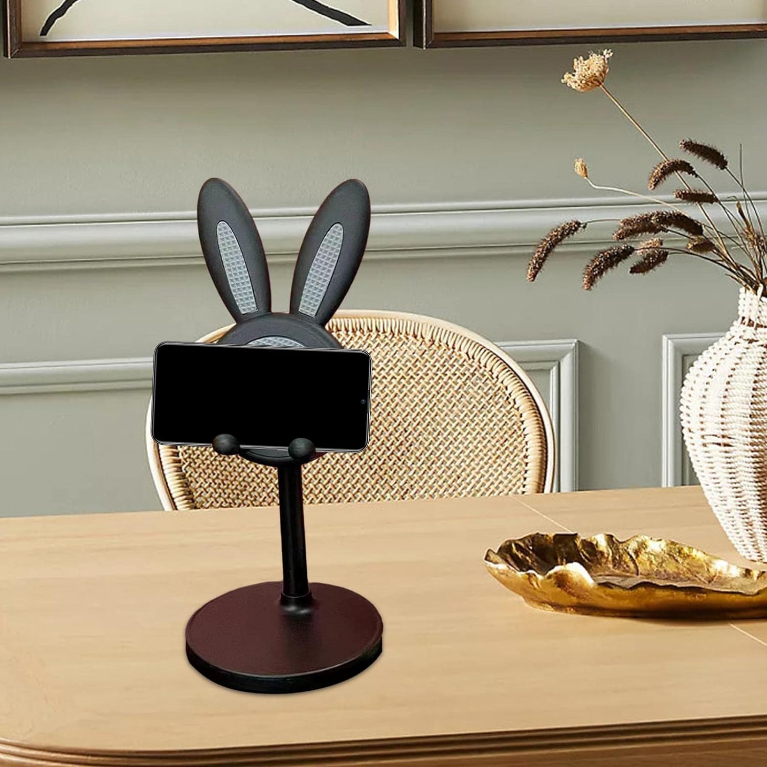 Cute Bunny Phone Stand, Angle Height Adjustable Phone Stand for Desk, Kawaii Phone Holder Desk Accessories, Easter Bunny Gifts Favor for Girl & Boys Accessories for Phone, Tablet, Easter Gifts Favors - infinityexculsivestore.com