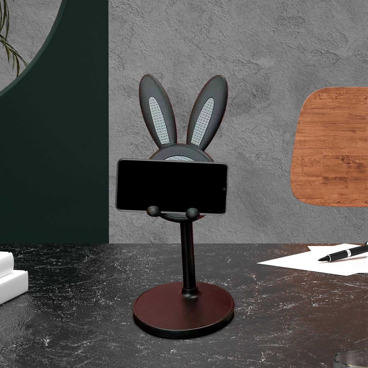 Cute Bunny Phone Stand, Angle Height Adjustable Phone Stand for Desk, Kawaii Phone Holder Desk Accessories, Easter Bunny Gifts Favor for Girl & Boys Accessories for Phone, Tablet, Easter Gifts Favors - infinityexculsivestore.com