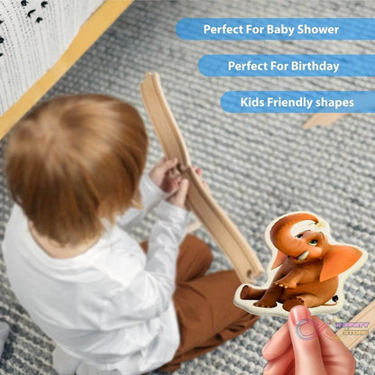 Animals Design Adhesive 3D Stickers (1 Sheet / 22×19 Cm) - infinityexculsivestore.com