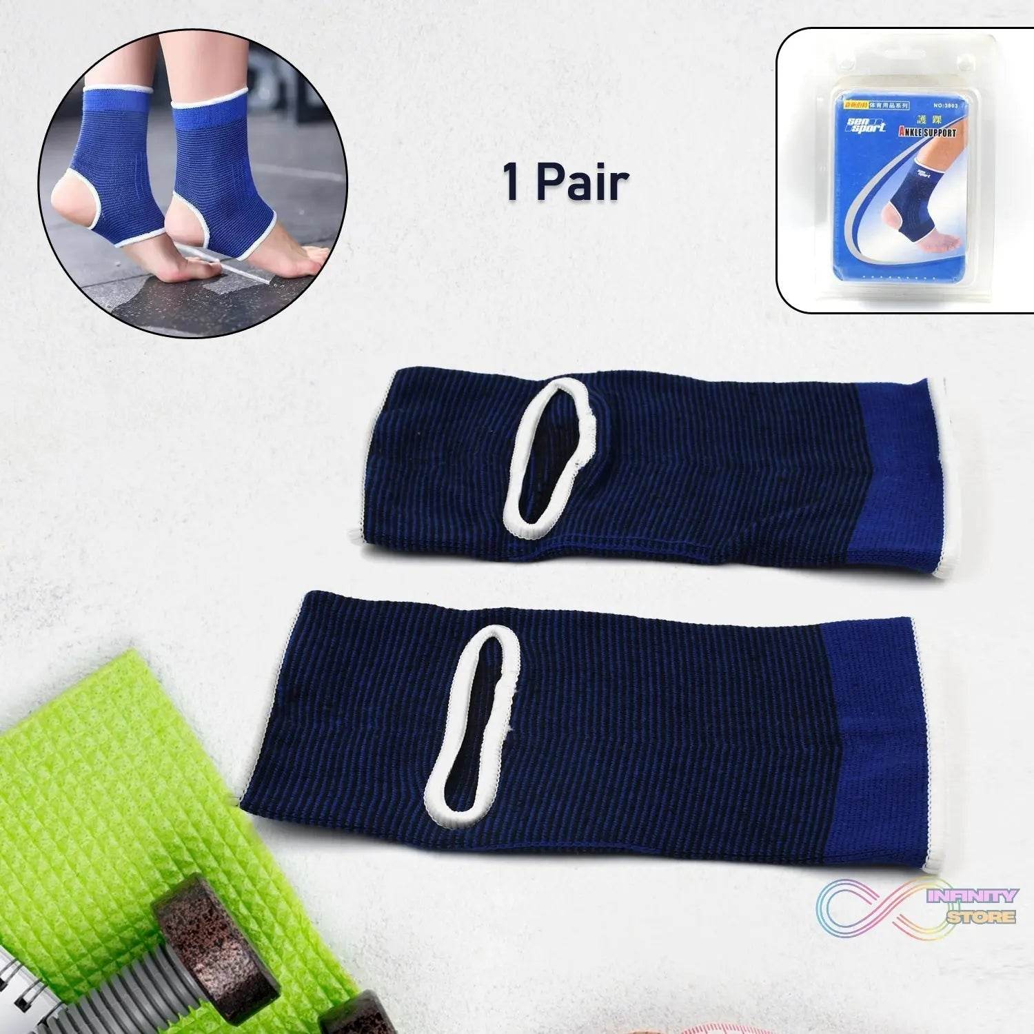 Ankle Support Brace Cap Wrap Pad (1 Pair / With Card Packing) - infinityexculsivestore.com
